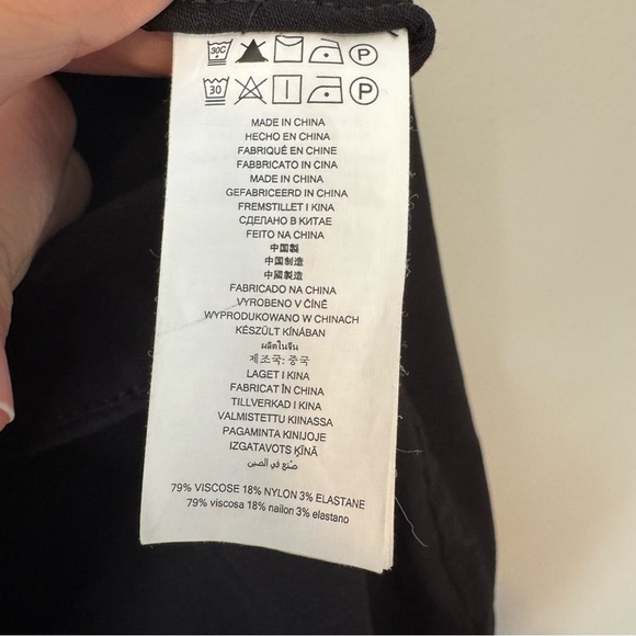 Michael Kors Pull On Stretch Trousers Black Size Large - Picture 5 of 5
